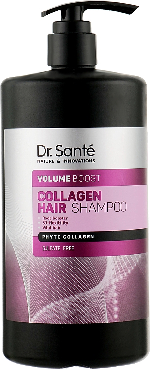Wzmacniający szampon do włosów - Dr Sante Collagen Hair Volume Boost Shampoo — Zdjęcie N3