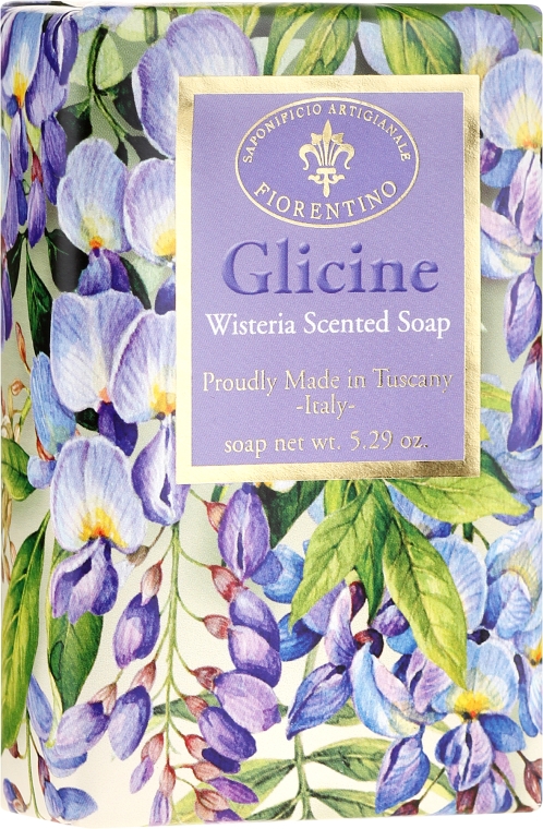 Mydło w kostce Wisteria - Saponificio Artigianale Fiorentino Masaccio Wisteria Soap