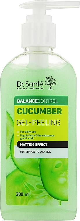 Ogórkowy żel do mycia twarzy - Dr Sante Cucumber Balance Control