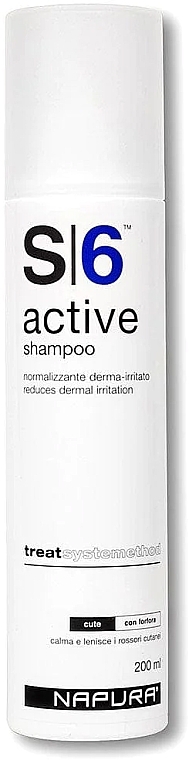 Szampon przeciwłupieżowy do podrażnionej skóry głowy - Napura S6 Active Shampoo — Zdjęcie N2