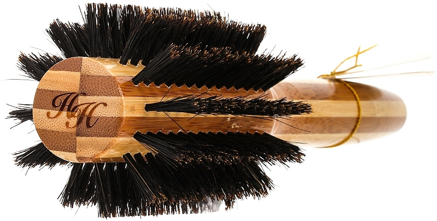 PRZECENA! Bambusowa szczotka do włosów z naturalnym włosiem 30 mm - Olivia Garden Healthy Hair Boar Eco-Friendly Bamboo Brush * — Zdjęcie N2
