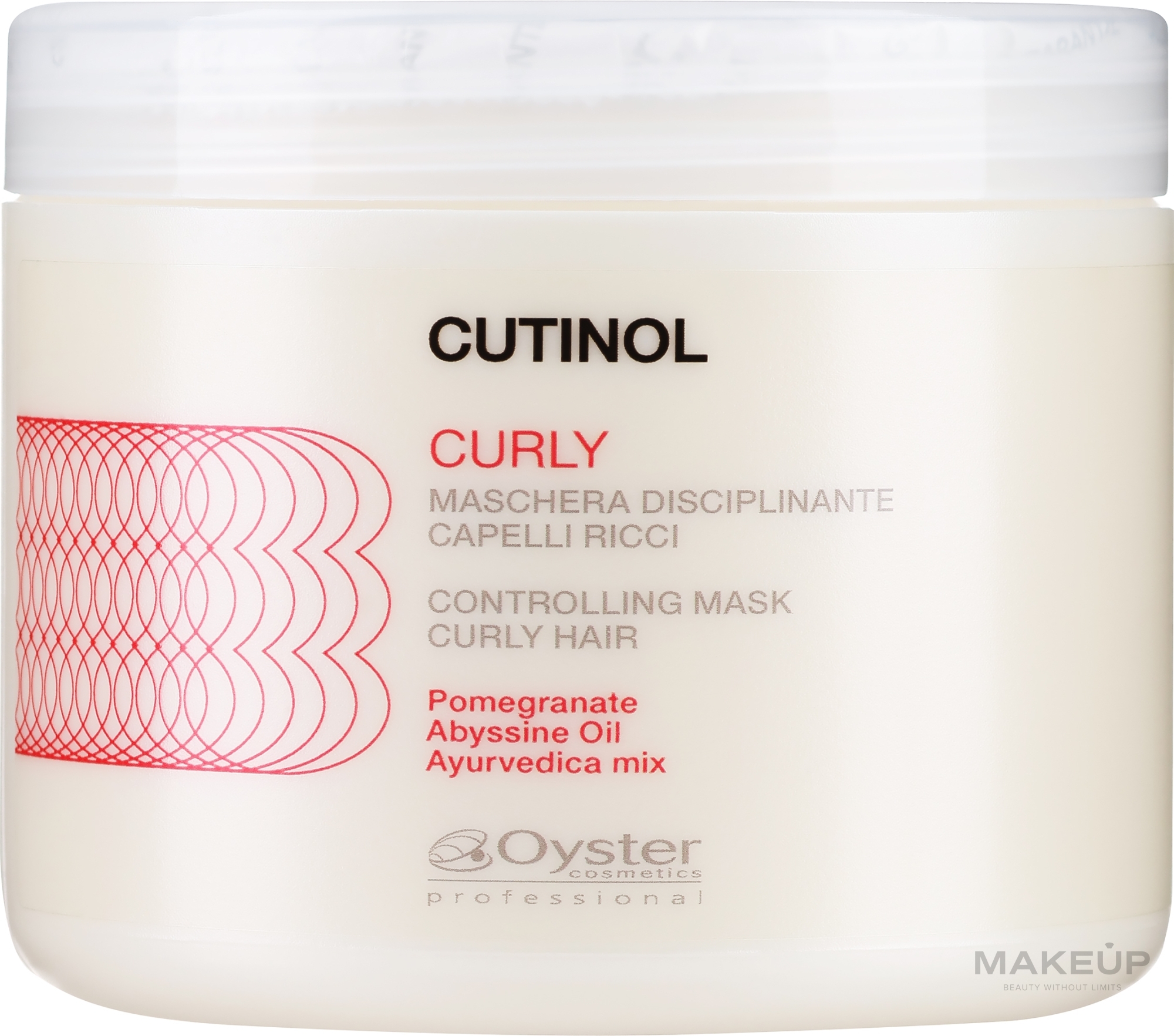 Maska do włosów kręconych z hydrolizowaną keratyną - Oyster Cosmetics Cutinol Curly Mask — Zdjęcie 500 ml
