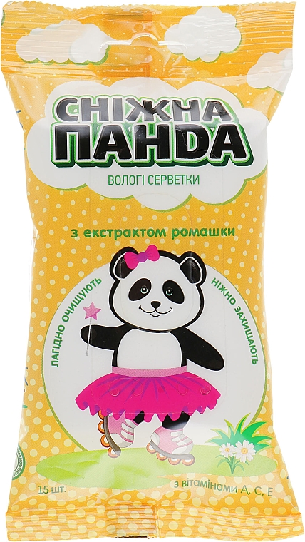 Chusteczki nawilżane do rąk Kids Rumianek - Snizhna panda — Zdjęcie N1