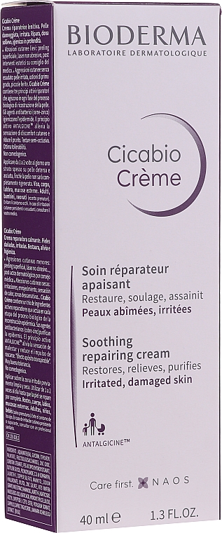 Krem łagodząco-odbudowujący - Bioderma Cicabio Cream Soothing & Repairing Cream — Zdjęcie N3