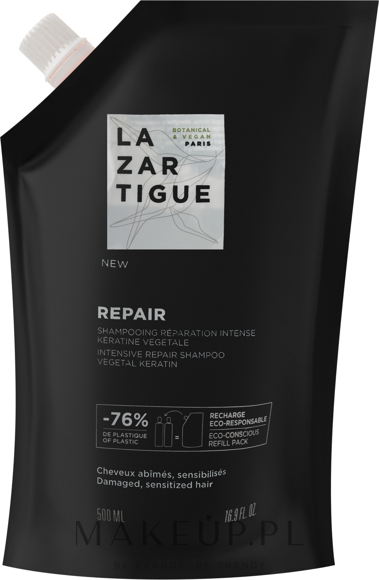 Szampon do włosów - Lazartigue Repair Intense Repair Eco Shampoo (Refill) — Zdjęcie 500 ml