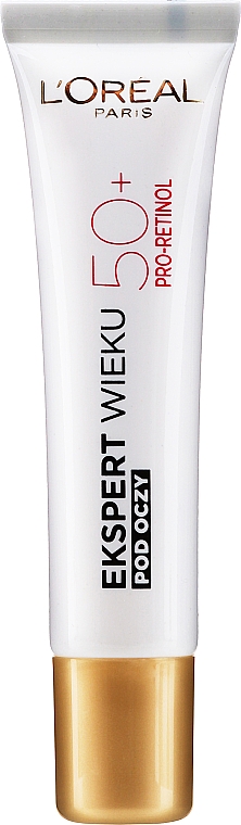 Przeciwzmarszczkowy krem rozświetlający pod oczy - L'Oreal Paris Expert Age 50+ Eye Cream — Zdjęcie N3