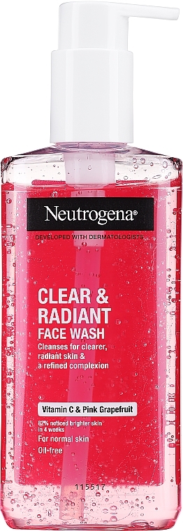 Oczyszczający żel do mycia twarzy Różowy Grejpfrut - Neutrogena Visibly Clear Pink Grapefruit Facial Wash — Zdjęcie N1