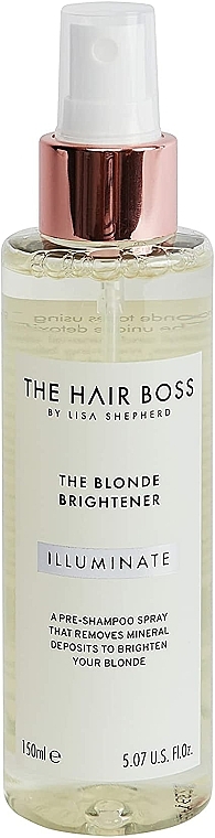 Detoksykujący rozświetlacz do włosów blond - The Hair Boss The Blonde Brightener Spray — Zdjęcie N1