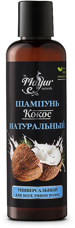 Uniwersalny szampon naturalny do wszystkich rodzajów włosów Kokos - Mayur