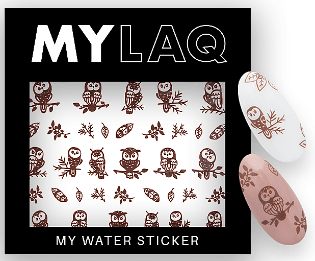 Naklejki na paznokcie w sowy - MylaQ My Water Sticker 1 — Zdjęcie N1