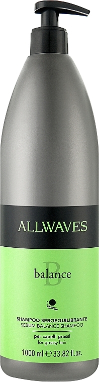 Normalizujący szampon do włosów tłustych - Allwaves Balance Sebum Balancing Shampoo — Zdjęcie N3