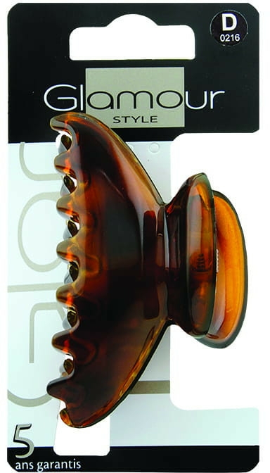 Spinka do włosów, 0216, brązowa - Glamour — Zdjęcie N1