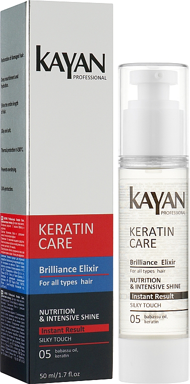 Eliksir diamentowy do wszystkich rodzajów włosów - Kayan Professional Keratin Care Brilliance Elixir — Zdjęcie N2