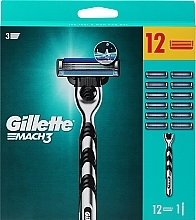 Kup Maszynka do golenia z 12 wymiennymi wkładami - Gillette Mach3