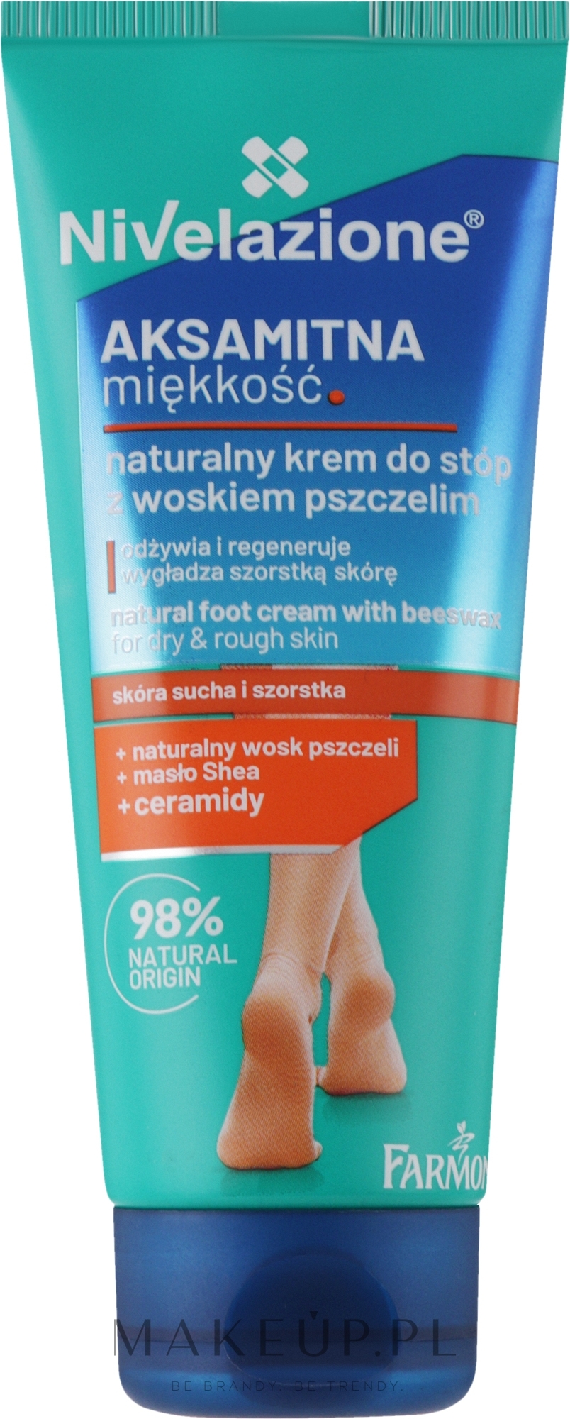 Naturalny krem do stóp z woskiem pszczelim - Farmona Nivelazione — Zdjęcie 75 ml