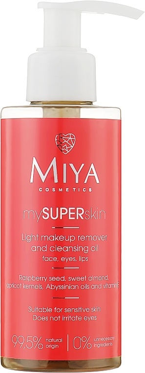Lekki olejek do demakijażu i oczyszczania twarzy, oczu i ust - Miya Cosmetics mySUPERskin