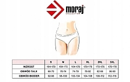 Damskie figi bikini midi, wycinane laserowo, czarne - Moraj  — Zdjęcie N4