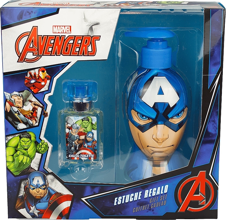EP Line Marvel Avengers Captain America - Zestaw (edt/20ml + shm/300ml) — Zdjęcie N1