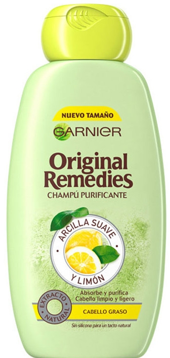 Szampon do włosów przetłuszczających się Glinka i cytryna - Garnier Original Remedies Clay and Lemon Shampoo