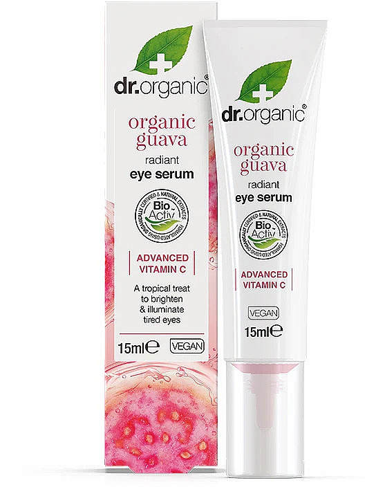 Rozświetlające serum do skóry wokół oczu - Dr Organic Guava Radiant Eye Serum — Zdjęcie N1
