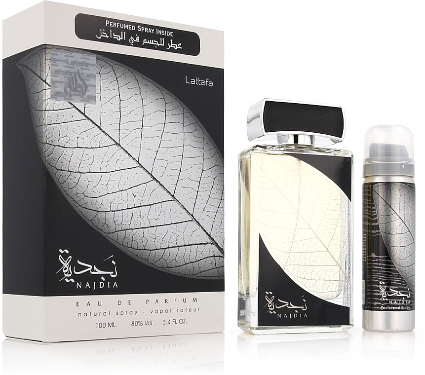 Lattafa Perfumes Najdia Tribute - Zestaw (edp 100 ml + deo 50 ml) — Zdjęcie N1