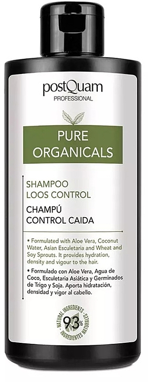 Szampon przeciw wypadaniu włosów - Postquam Pure Organicals Shampoo Loos Control  — Zdjęcie N1