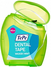 Woskowana nić dentystyczna Mięta, 40 m - TePe Dental Tape Waxed Mint — Zdjęcie N2