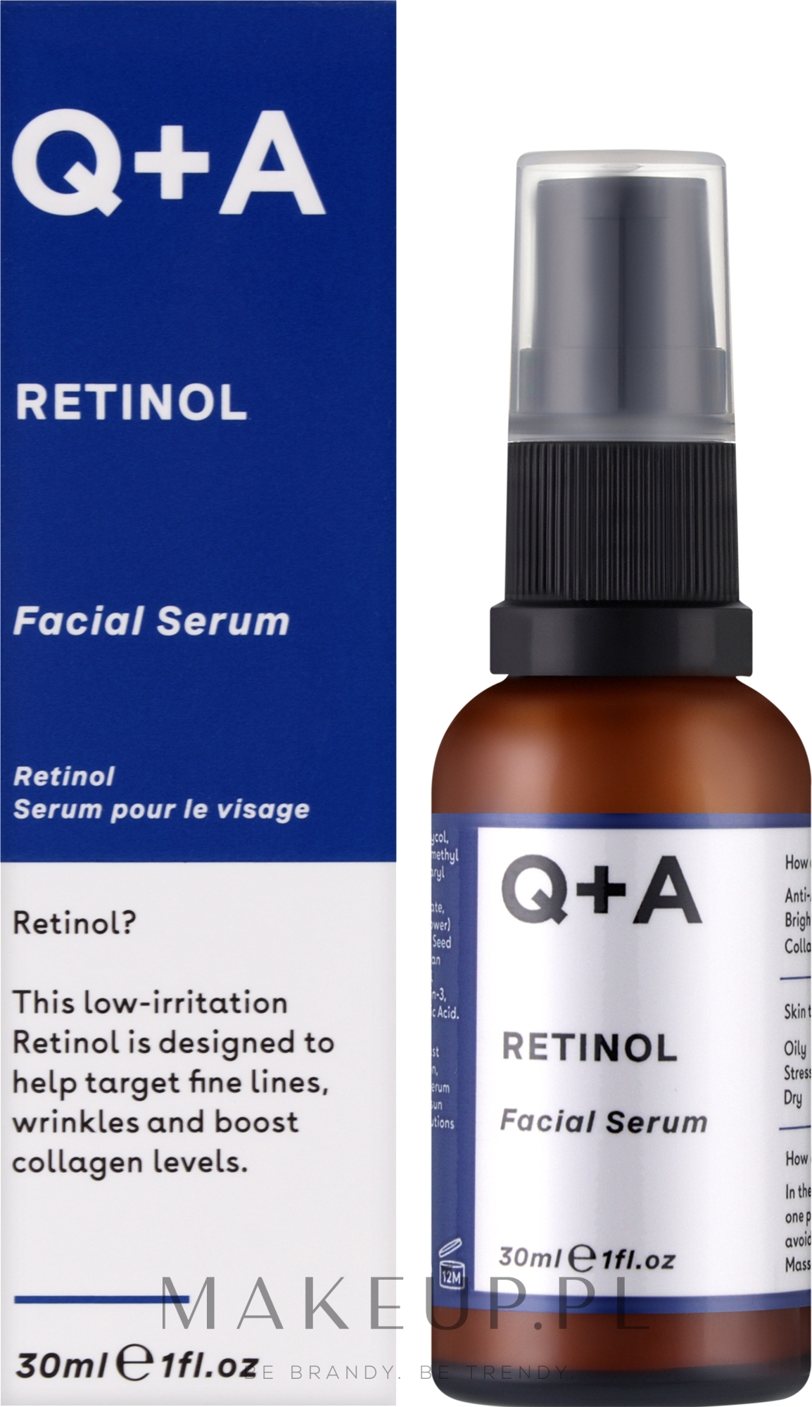 Serum do twarzy z retinolem - Q+A Retinol Serum — Zdjęcie 30 ml
