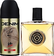 PRZECENA! Denim Gold - Zestaw (ash/lot 100 ml + deo/spray 150 ml + bag) * — Zdjęcie N2