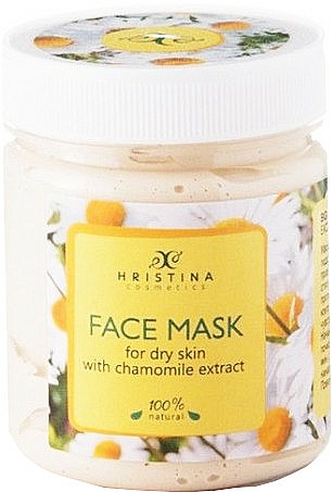 Maseczka do cery suchej z ekstraktem z rumianku - Hristina Cosmetics Chamomile Extract Face Mask — Zdjęcie N1