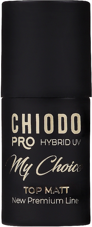 Matowy top do lakierów hybrydowych - Chiodo Pro Hybrid UV Top Matt My Choice — Zdjęcie N1