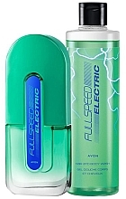 Avon Full Speed Electric - Zestaw (edt/75ml + sh/gel/250ml) — Zdjęcie N1