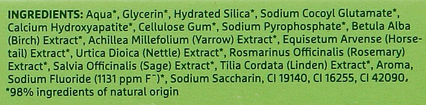 Wielofunkcyjna pasta do zębów 7 ziół - Ecodenta Multifunctional Herbal Toothpaste — Zdjęcie N3