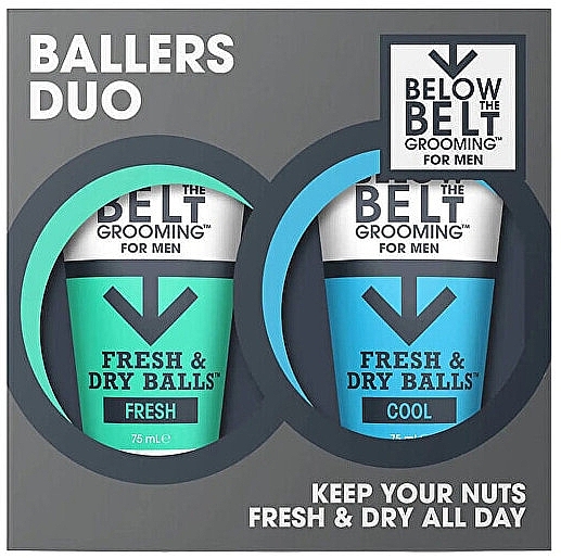 Zestaw - Below The Belt Grooming Ballers Duo Gift Set (i/gel/75mlx2) — Zdjęcie N1