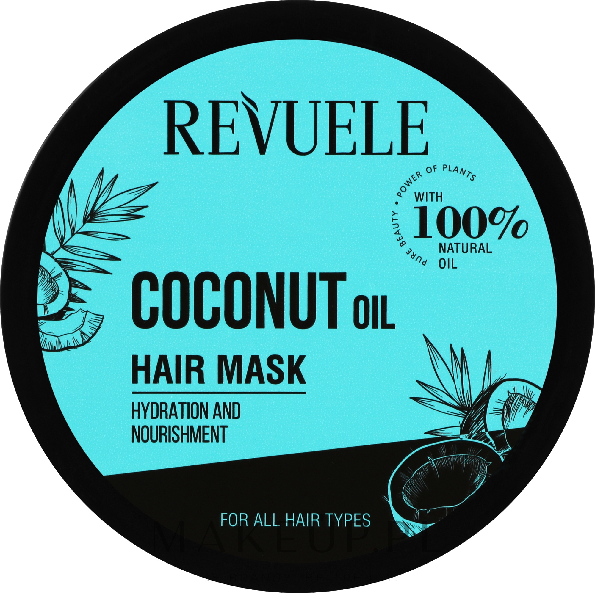 Maska do włosów z olejem kokosowym - Revuele Coconut Oil Hair Mask — Zdjęcie 360 ml