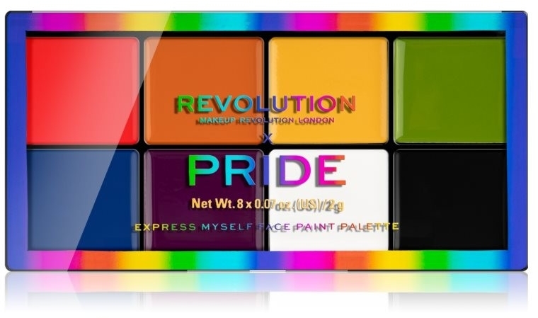 Paleta do makijażu - Makeup Revolution X Pride Express Myself Face Paint Palette — Zdjęcie N1