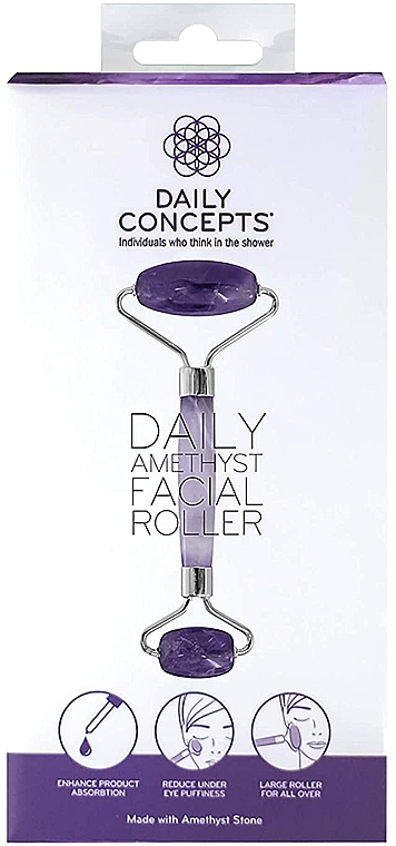 Wałek do masażu twarzy, ametyst - Daily Concepts Daily Amethyst Facial Roller — Zdjęcie N3
