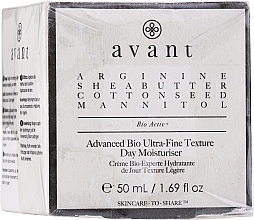 PRZECENA! Nawilżający krem do twarzy na dzień - Avant Advanced Bio Ultra-Fine Texture Day Moisturiser * — Zdjęcie N2