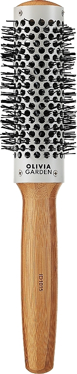 Bambusowa termoszczotka do włosów 33 mm - Olivia Garden Healthy Hair Eco-Friendly Bamboo Brush — Zdjęcie N1