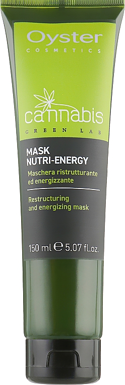 Rewitalizująca maska do włosów - Oyster Cosmetics Cannabis Green Lab Mask Nutri-Energy