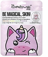 Maseczka w płachcie Jednorożec - The Creme Shop Face Mask Be Magical, Skin! Unicorn — Zdjęcie N1