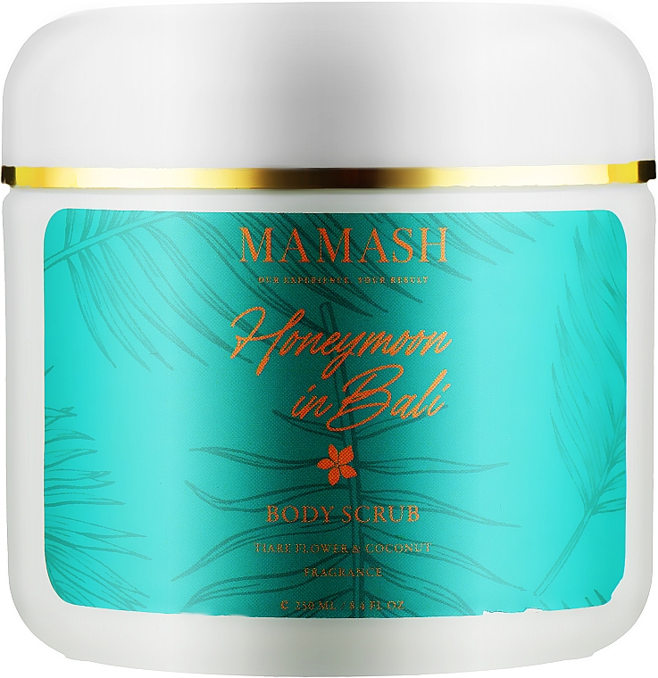 Peeling do ciała z drogocennymi olejkami - Mamash Honeymoon In Bali Body Scrub — Zdjęcie N1