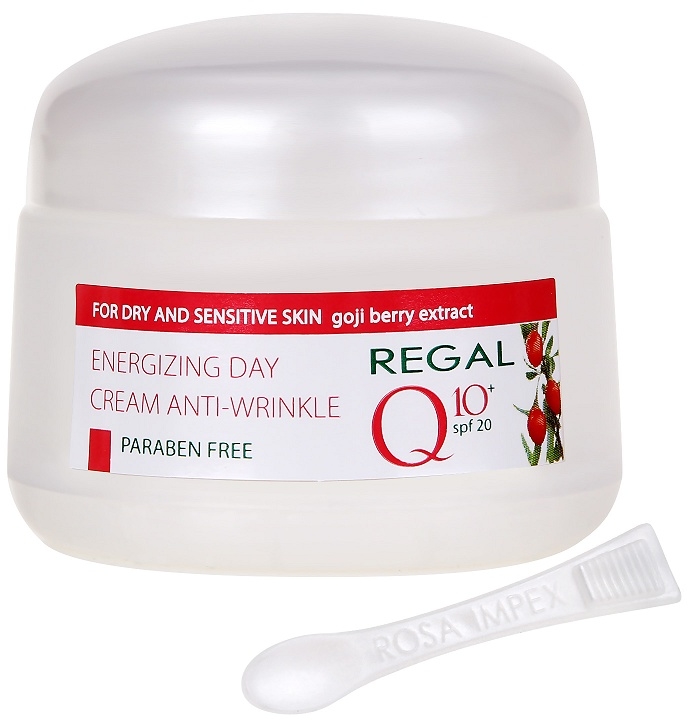 Energetyzujący krem przeciwzmarszczkowy z wyciągiem z jagód goji do suchej i wrażliwej skóry - Regal Q10+ Energizing Day Cream Anti-Wrinkle — Zdjęcie N2