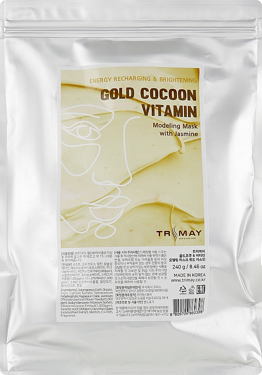 Maska alginianowa ze złotym kokonem jedwabnika i witaminami - Trimay Gold Cocoon & Vitamin