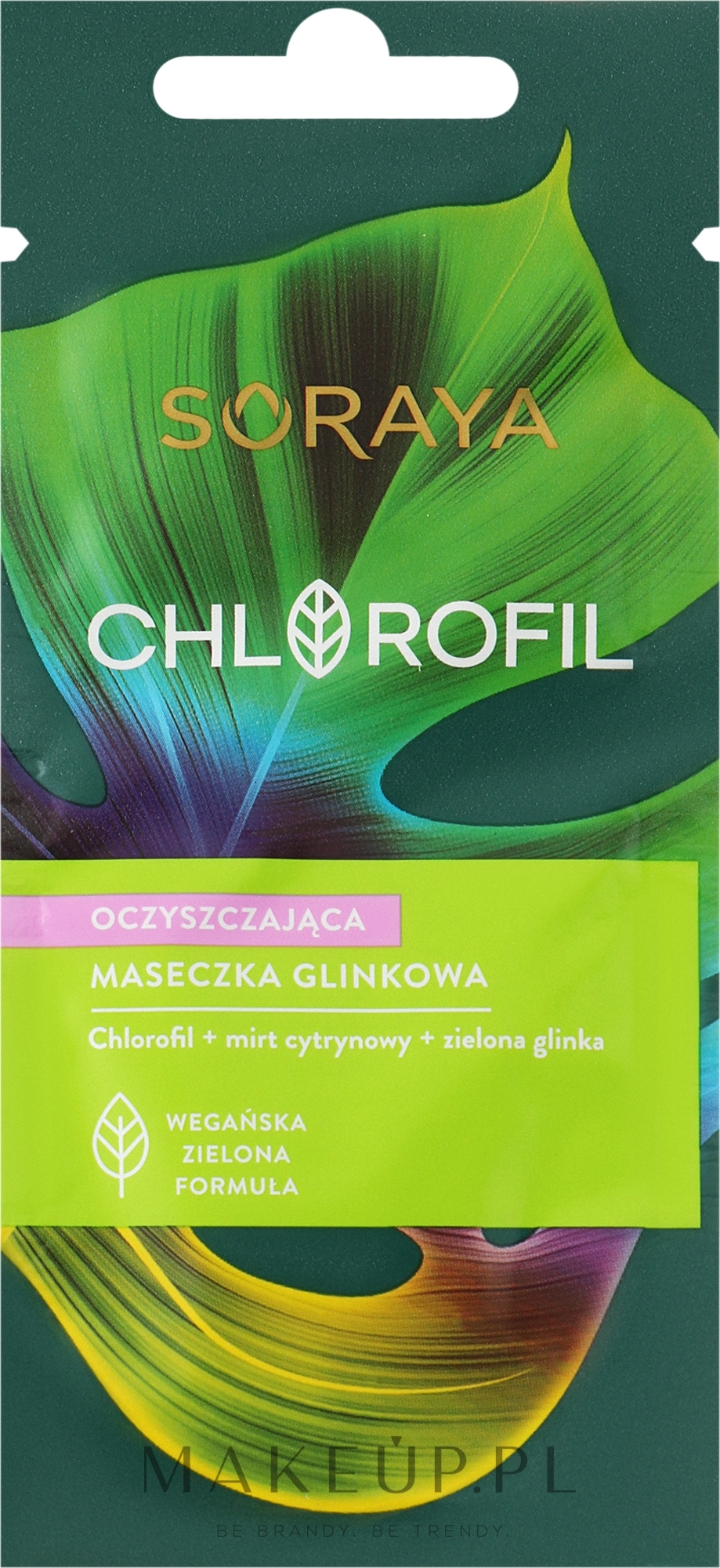 Oczyszczająca maseczka glinkowa do twarzy - Soraya Chlorofil Cleansing Clay Mask — Zdjęcie 8 ml