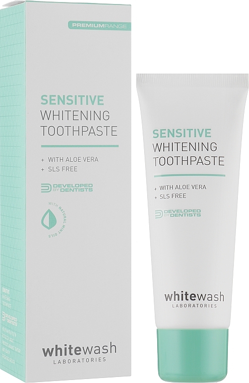 Wybielająca pasta do wrażliwych zębów i dziąseł - WhiteWash Laboratories Sensitive Whitening Toothpaste — Zdjęcie N2