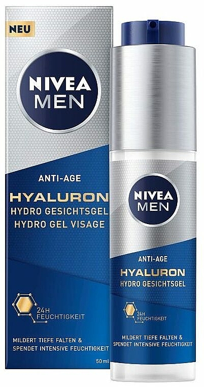 Żel do mycia twarzy - NIVEA MEN Anti-Age Hyaluron Hydro Gel — Zdjęcie N1