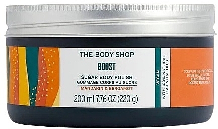 Cukrowy peeling do ciała Mandarynka i bergamotka - The Body Shop Boost Sugar Body Polish — Zdjęcie N1