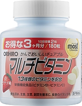 Multiwitaminy i minerały o smaku truskawkowym - Orihiro — Zdjęcie N1