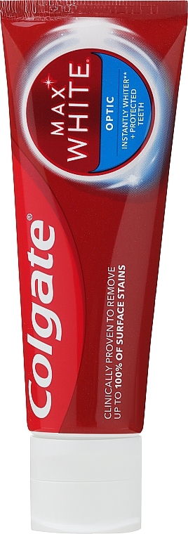 Wybielająca pasta do zębów natychmiastowy efekt - Colgate Max White Optic — Zdjęcie N1